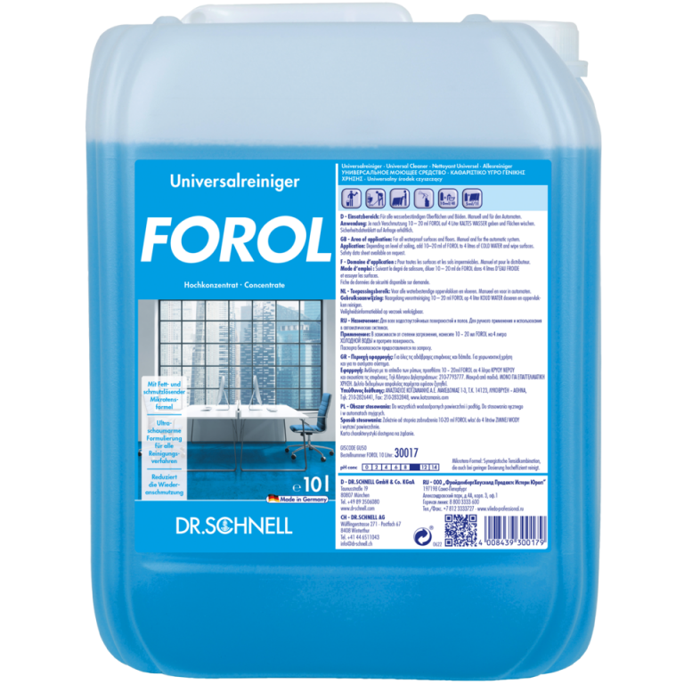 DR. SCHNELL Forol 10L – Allzweckreiniger für professionelle Reinigung ...