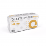 Toilettenpapier hochweiß, 3-lagig, 8 Rollen á 250 Blatt