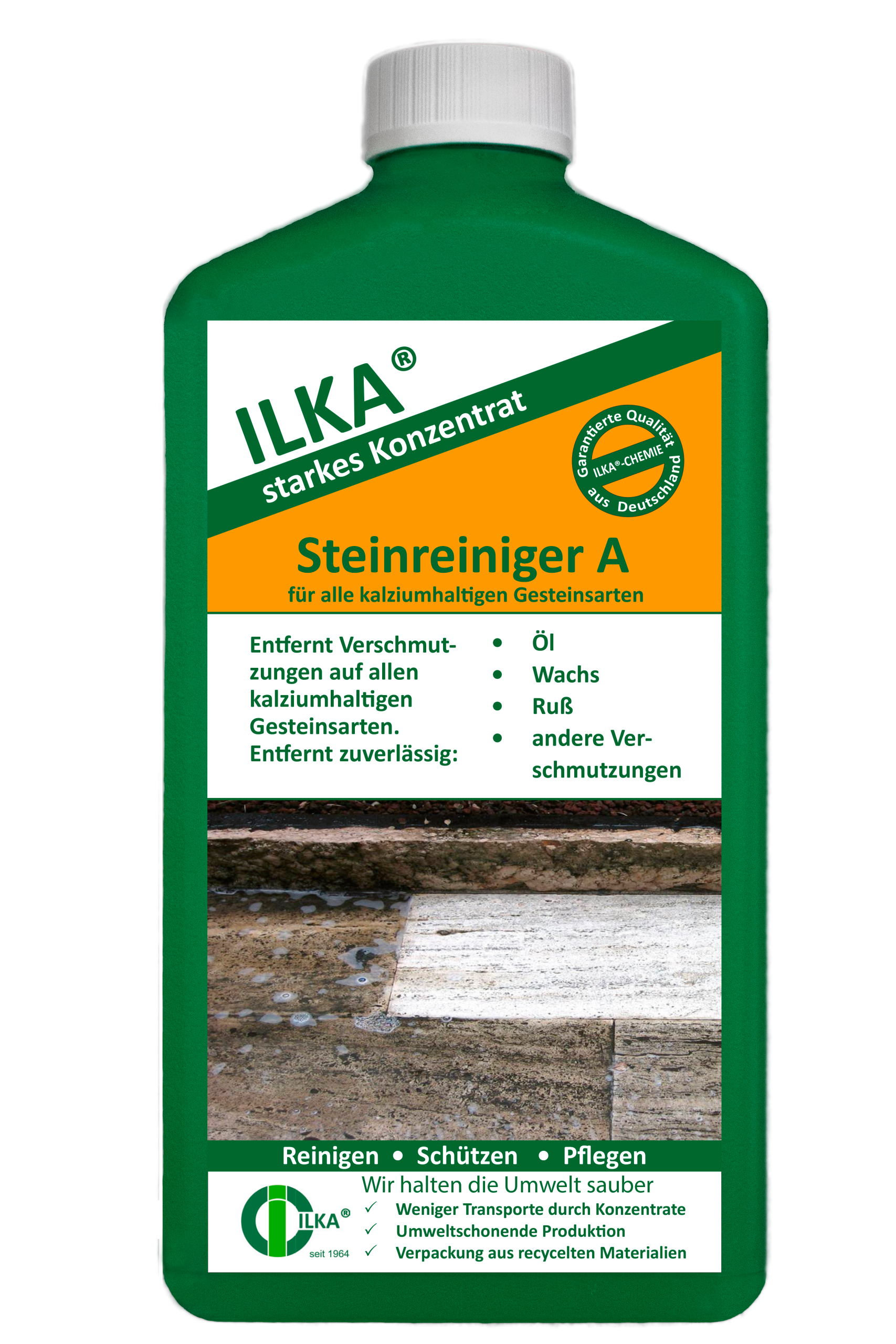 ILKA Steinreiniger A 1 L – kraftvoller Spezialreiniger für Steinflächen