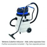 VACLINE Industriesauger Nass- & Trockensauger 90L Kunststoffbehälter 3 Saugmotoren