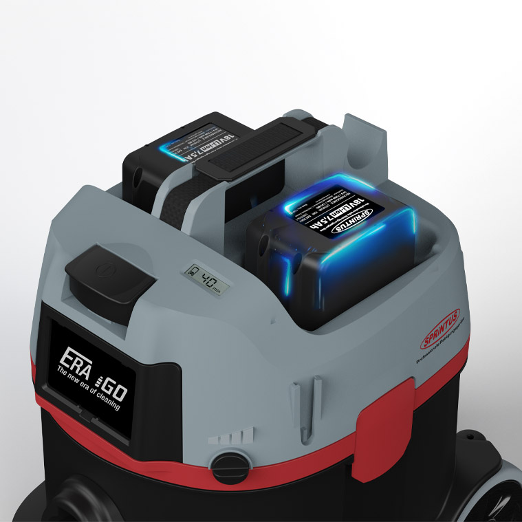 SPRINTUS Era iGO Akku-Staubsauger mit 7,5Ah Akku und Ladegerät – Bild 4