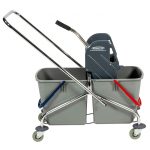SPRINTUS Doppelfahreimer Chrom 2x 17 Liter Eimer