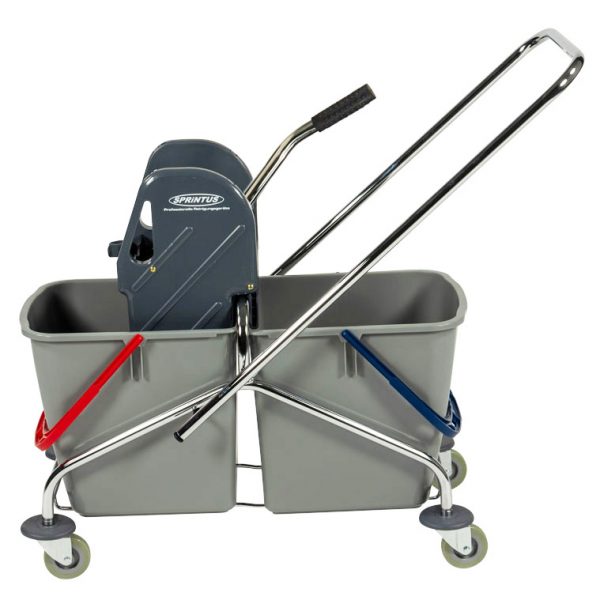 SPRINTUS Doppelfahreimer Chrom 2x 17 Liter Eimer – Bild 5