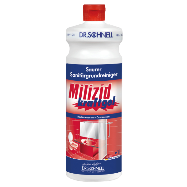 DR. SCHNELL Milizid Kraftgel saurer Sanitärgrundreiniger 1L