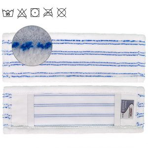 SPRINTUS Mikrofasermopp Wischbezug Premium weiß/blau 40cm
