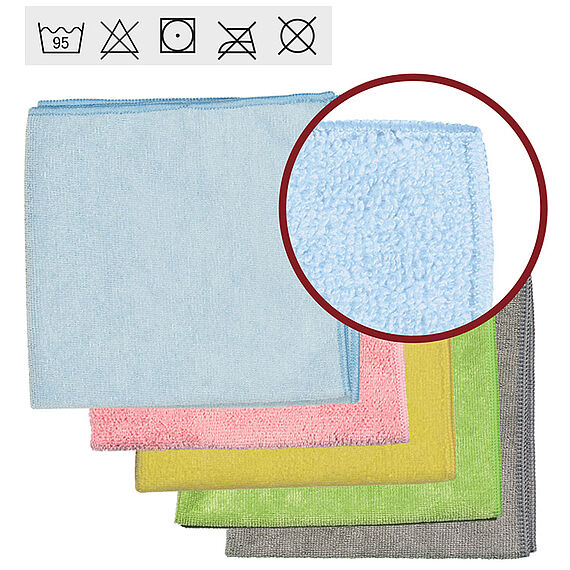 SPRINTUS Mikrofasertuch Standard Rainbow 40x40cm blau 260g