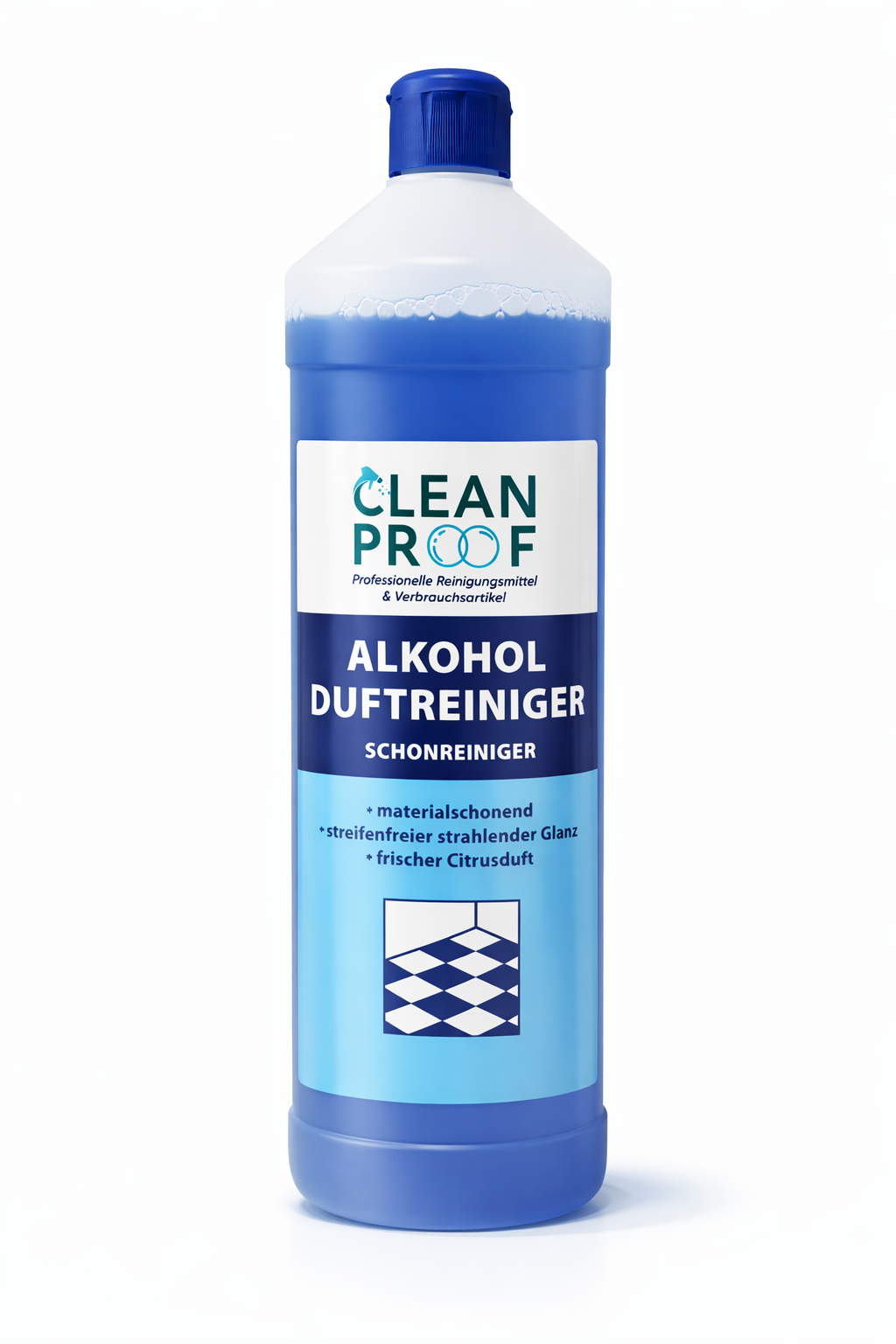 CLEANPROOF Alkoholduftreiniger Allzweckreiniger 1 L – streifenfrei & frisch