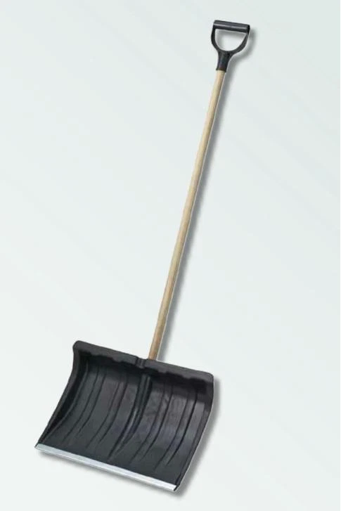 SCHNEESCHIEBER 50 cm – Kunststoff mit Stahlkante & D-Griff