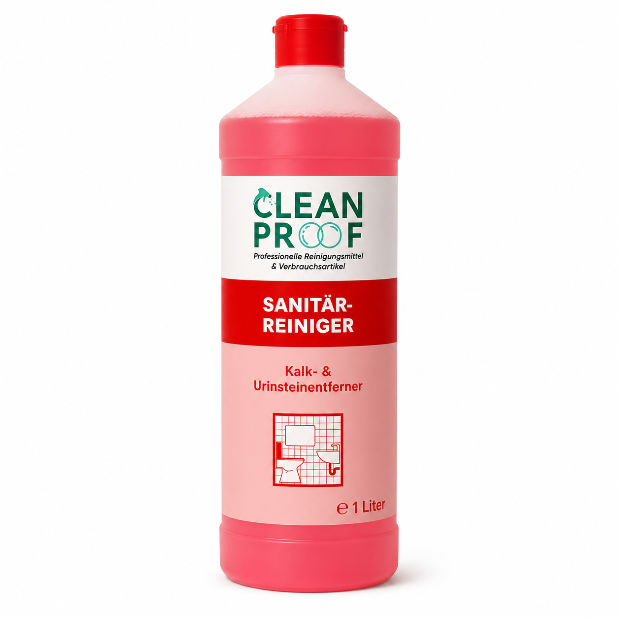 CLEANPROOF Sanitär-Duftreiniger 1 L – Hygienischer Sanitärreiniger