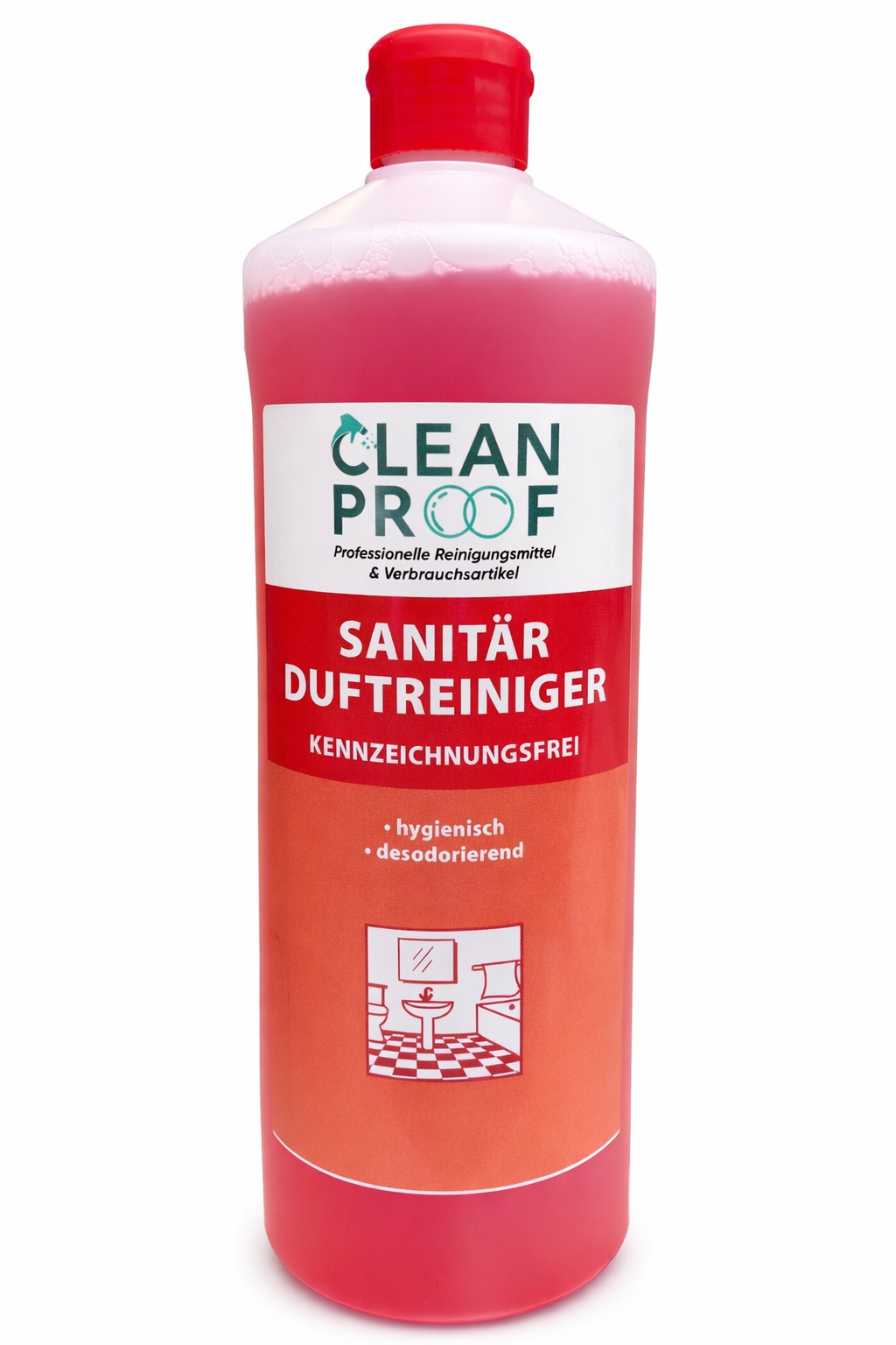 CLEANPROOF Sanitär-Duftreiniger 1 L – Hygienischer Sanitärreiniger