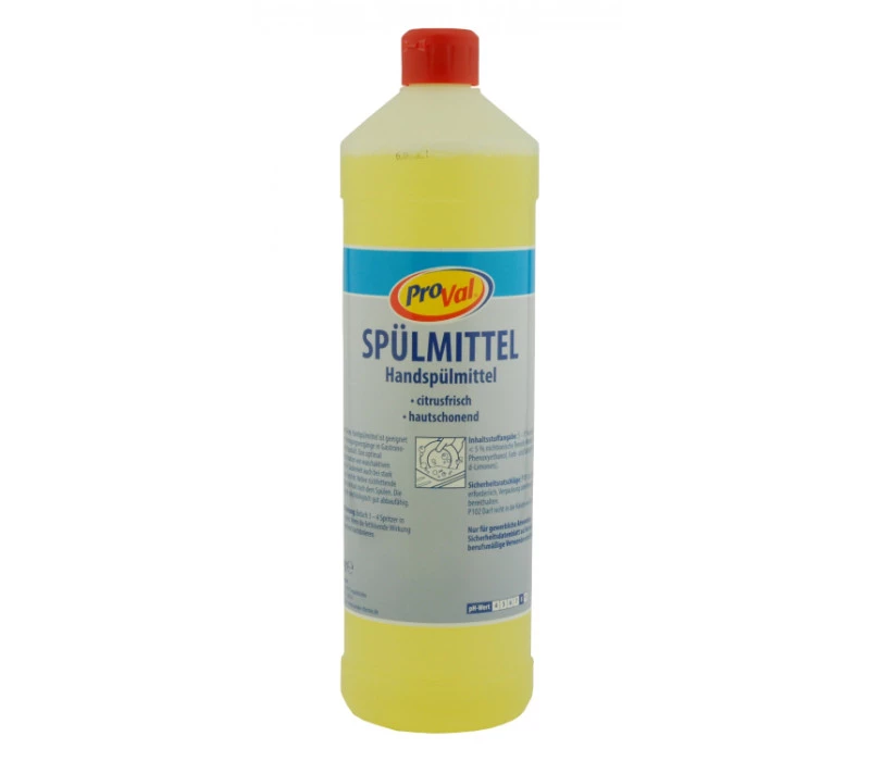PROVAL Spülmittel Citro 1 L – Handspülmittel mit Zitronenduft