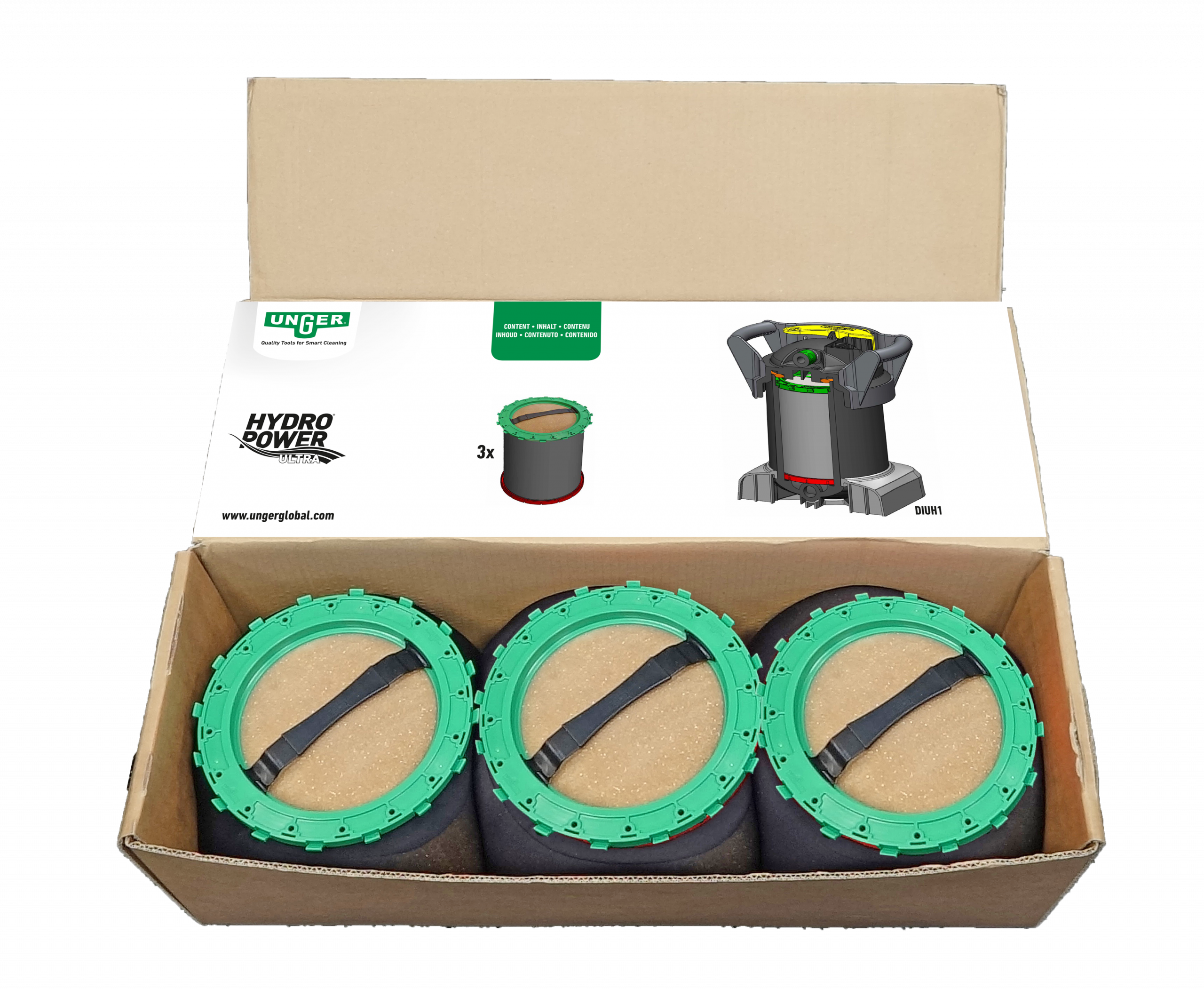 UNGER Ultra Harz Packs 18 L für HydroPower DIUH1 & DIUK1